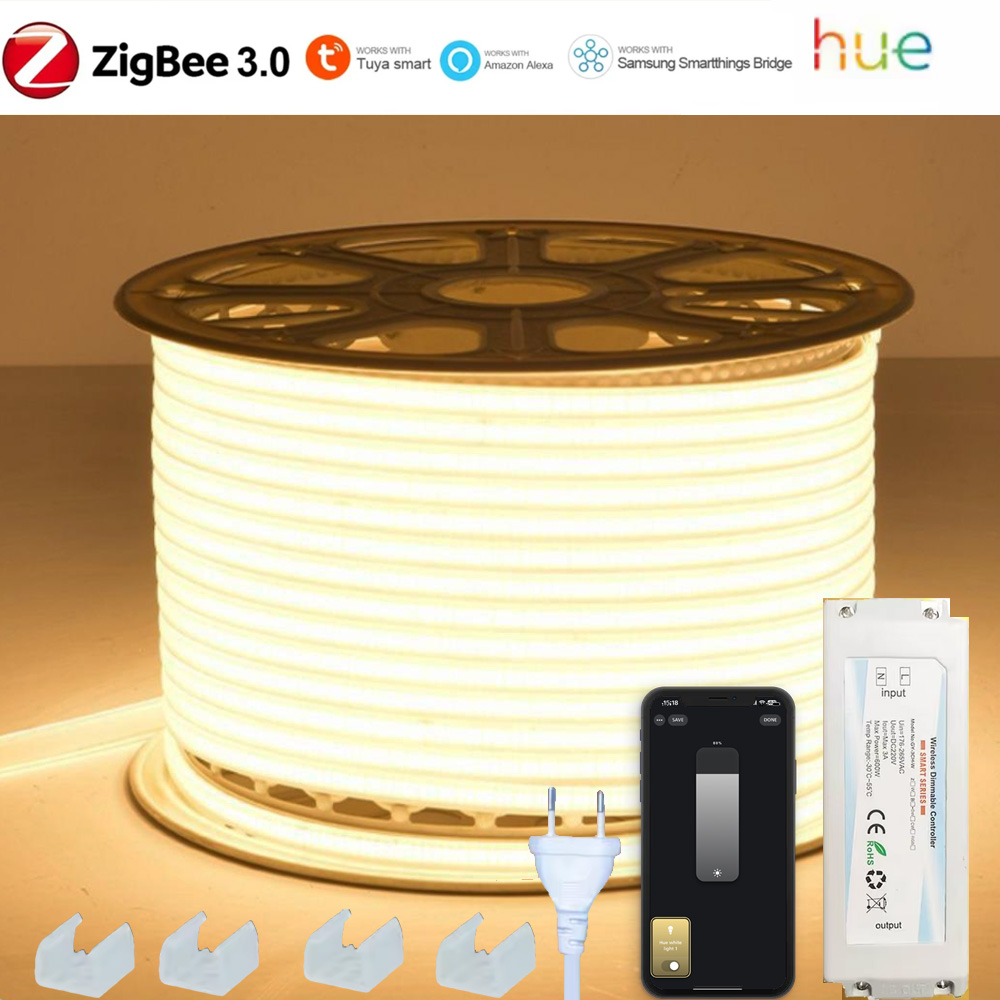 Outdoor Lighting Zigbee - EU 220V ZIGBEE 3.0 COB ไฟแถบ
