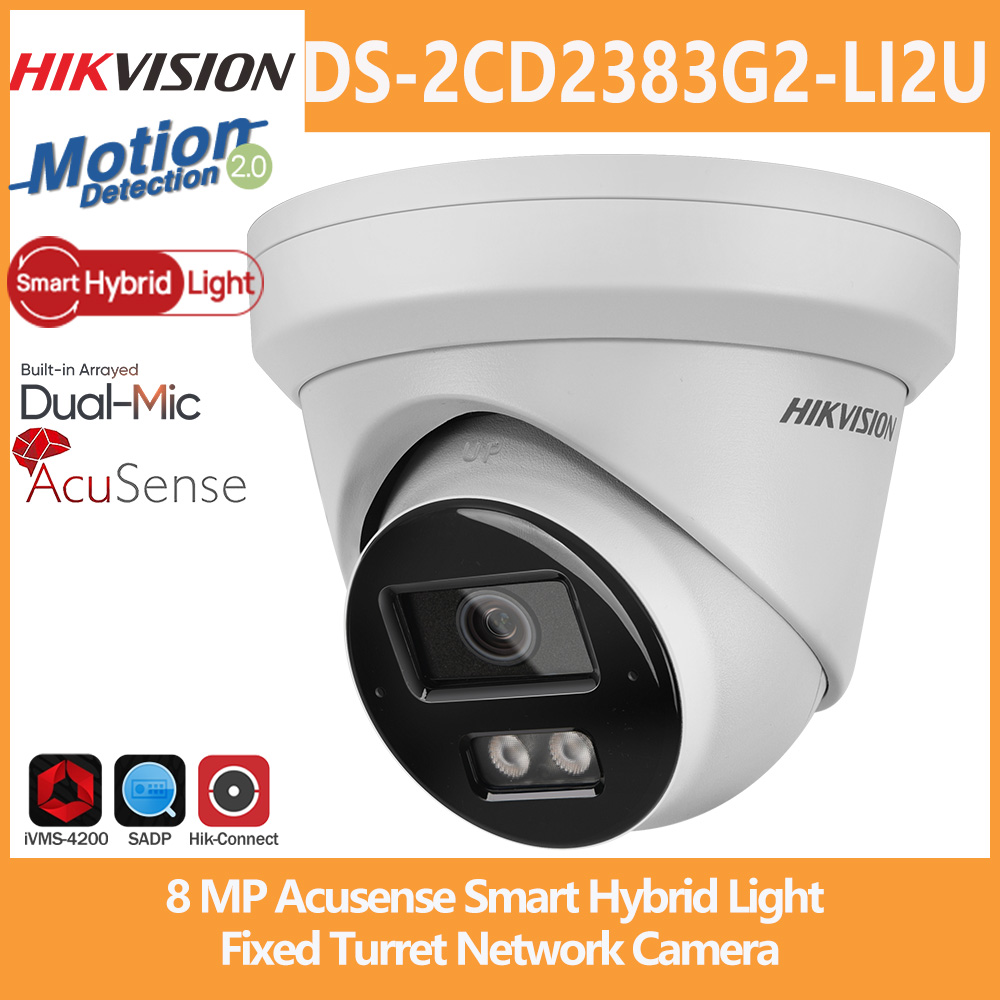 Outdoor Lighting No Electricity - กล้อง IP Hikvision 8MP รุ่น DS-2CD2383G2-LI2U