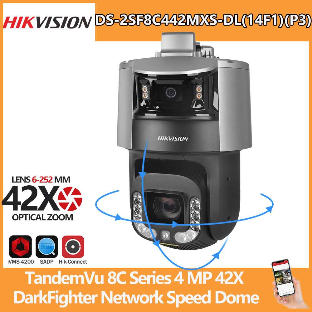 Outdoor Lighting No Electricity - กล้อง Hikvision PTZ รุ่น DS-2SF8C442MXS-DL(14F1)(P3) TandemVu