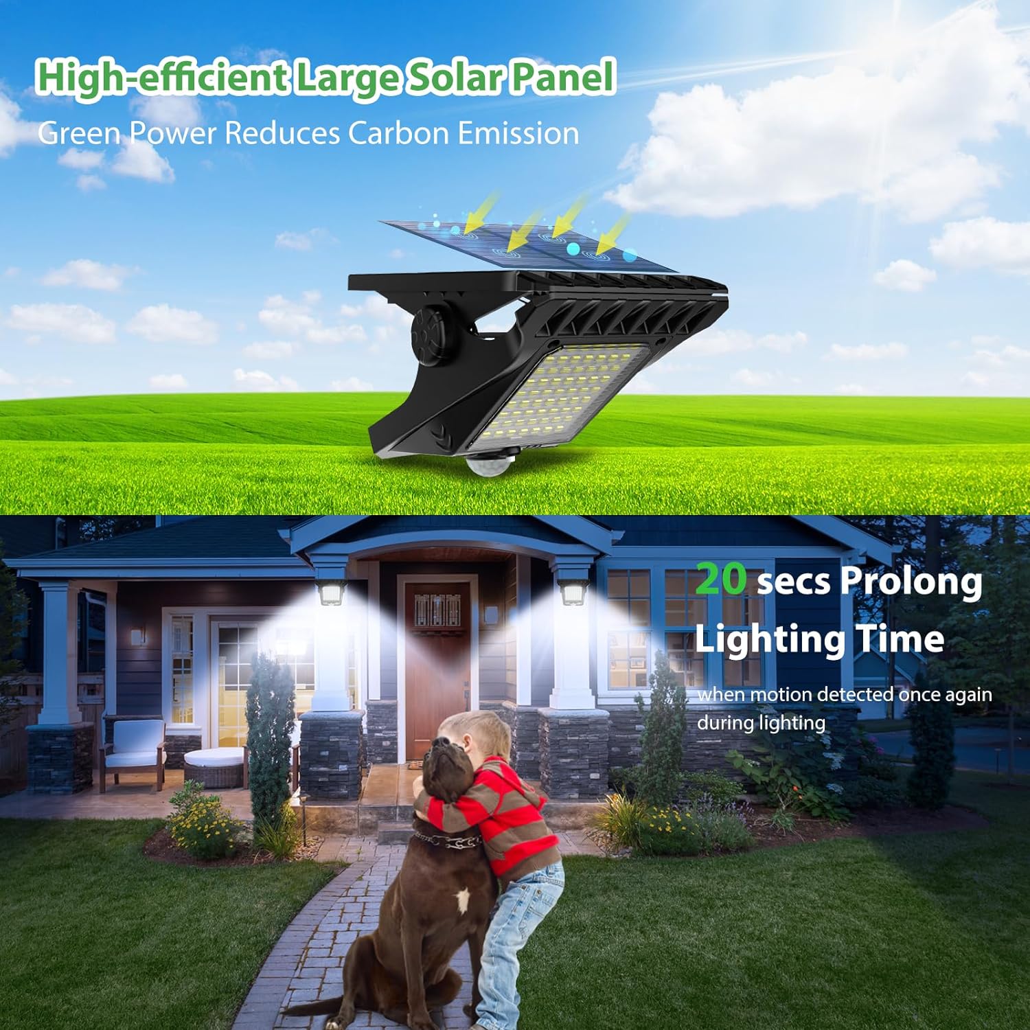 Outdoor Lighting Deck - 45LED ไฟพลังงานแสงอาทิตย์กลางแจ้งแบบคลิปออนไฟเซ็นเซอร์ตรวจจับความเคลื่อนไหว 3 โหมดไฟรักษาความปลอดภัยกันน้ำสำหรับรั้ว, ดาดฟ้า, ผนัง,