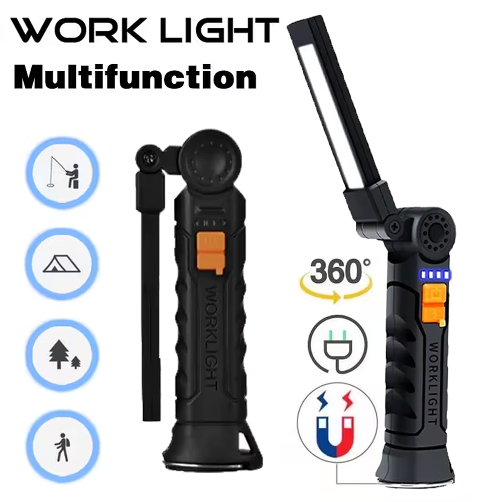 Outdoor Lighting Usb - ไฟฉาย LED แบบพกพา COB ไฟฉายแบบชาร์จไฟได้ USB