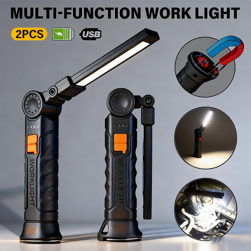 Outdoor Lighting Usb - ไฟฉาย LED แบบพกพา COB ชาร์จไฟผ่าน USB