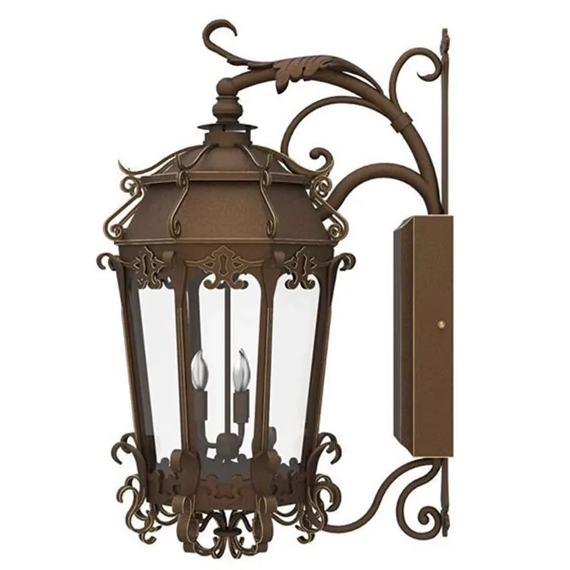 Outdoor Lighting For Home - โคมไฟติดผนังภายนอก LED แก้ว สำหรับโรงแรม ขนาดใหญ่ สไตล์เรโทร