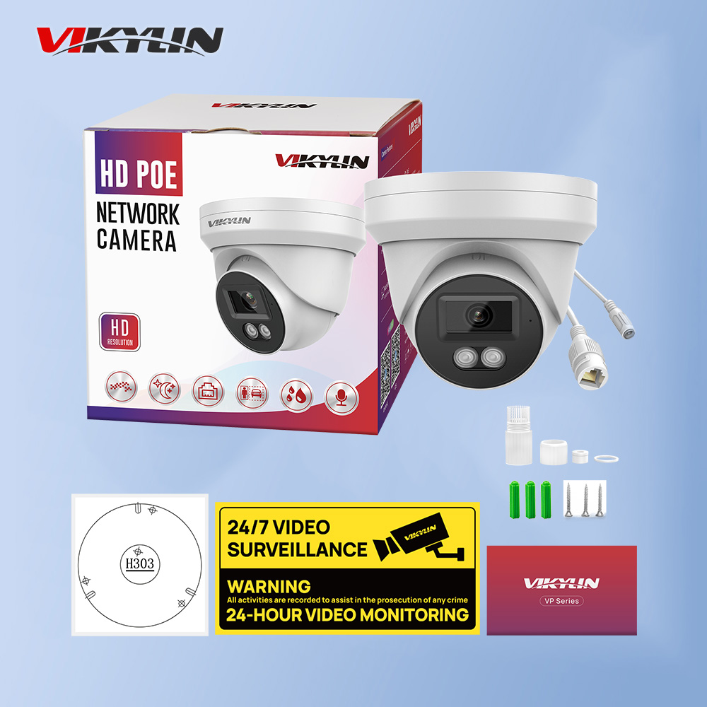 Outdoor Lighting Mains Powered - VIKYLIN 8MP HD กล้องรักษาความปลอดภัย IP Poe