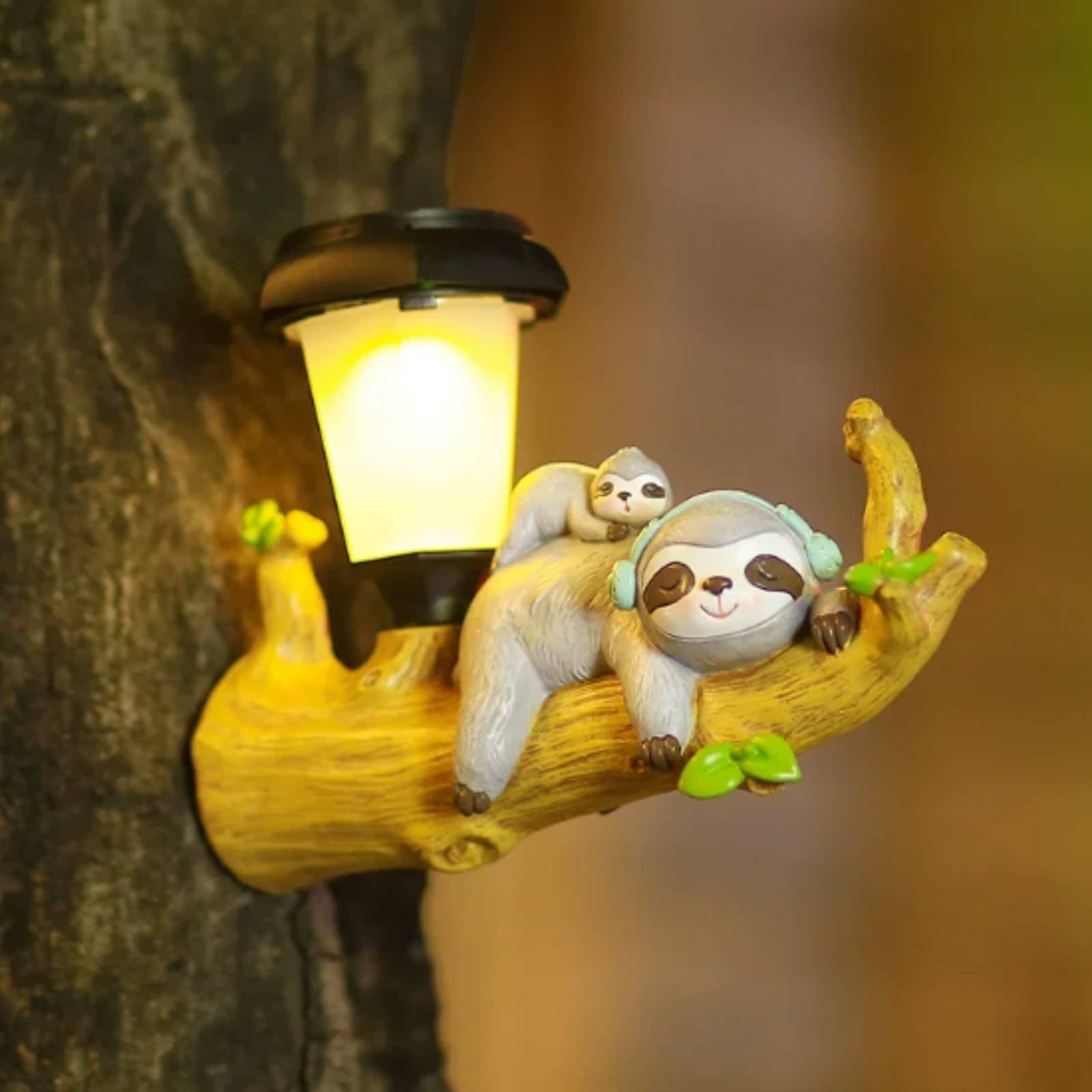 Outdoor Lighting Yard - โคมไฟแขวนกลางแจ้งพลังงานแสงอาทิตย์เรซิ่นลายสัตว์โคมไฟสวนกันน้ำสำหรับตกแต่งลานบ้าน