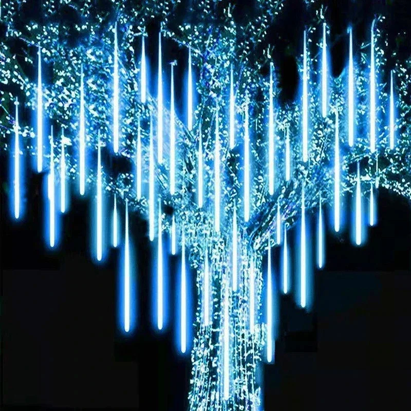 Outdoor Lighting Youtube - 30 ซม./50 ซม.ฝนดาวตกกันน้ํา 8 หลอดไฟ LED