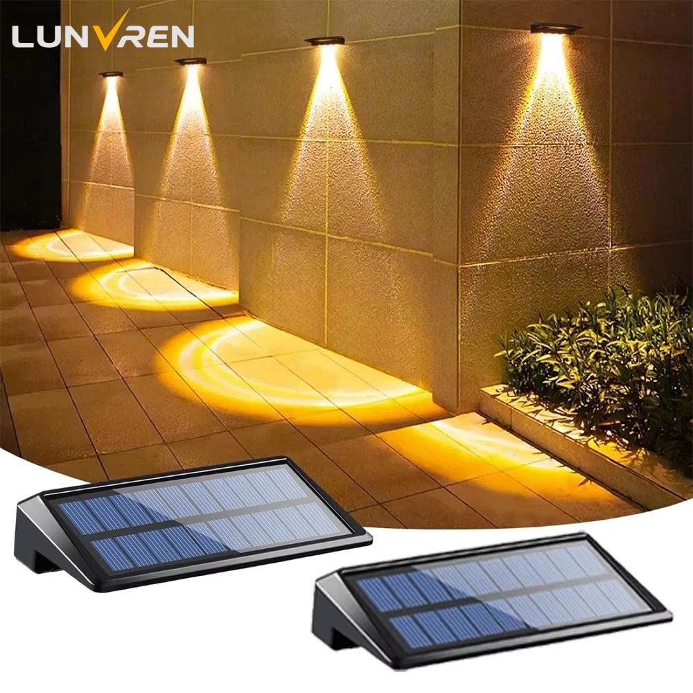 Outdoor Lighting Zigbee - ไฟผนังพลังงานแสงอาทิตย์ 2 แพ็ค 4 ไฟ LED