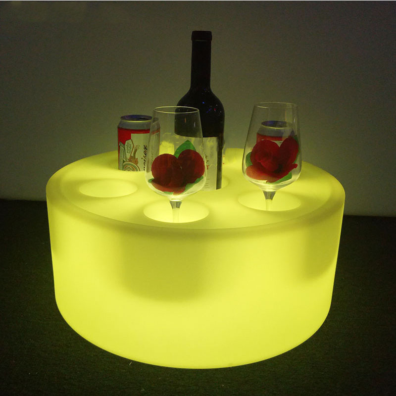 Outdoor Lighting Around Pool - ถาดใส่ขวดไวน์พลาสติกเปลี่ยนสีได้ 16 สี สำหรับงานปาร์ตี้ริมสระน้ำทรงกลม ใช้กลางแจ้ง กันน้ำ