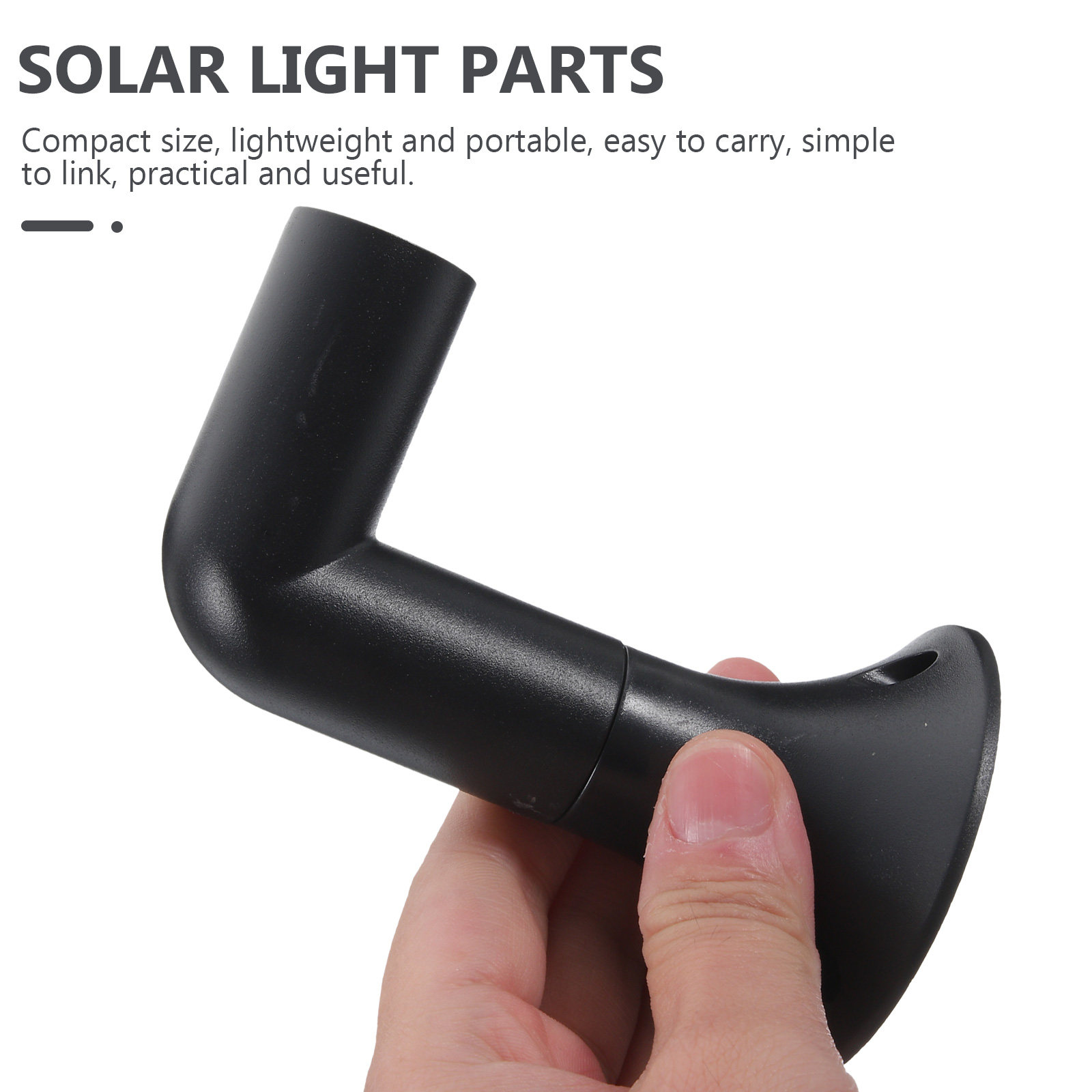 Outdoor Lighting Youtube - ชุดอุปกรณ์เชื่อมต่อเสาไฟสนามแบบงอได้ 1 ชุด สำหรับตกแต่งสวนกลางแจ้ง ใช้กับหลอดไฟพลังงานแสงอาทิตย์ ทำจากพลาสติก