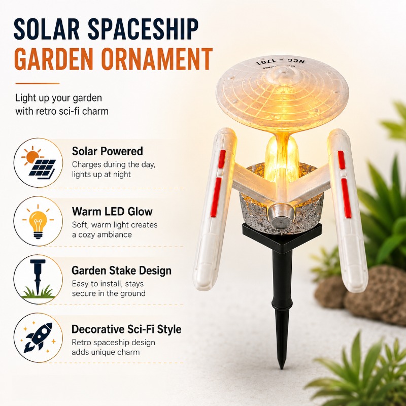 ไฟประดับสวนรูปยานอวกาศ Star Tr - Outdoor Lighting Under Pergola บทวิจารณ์และราคา