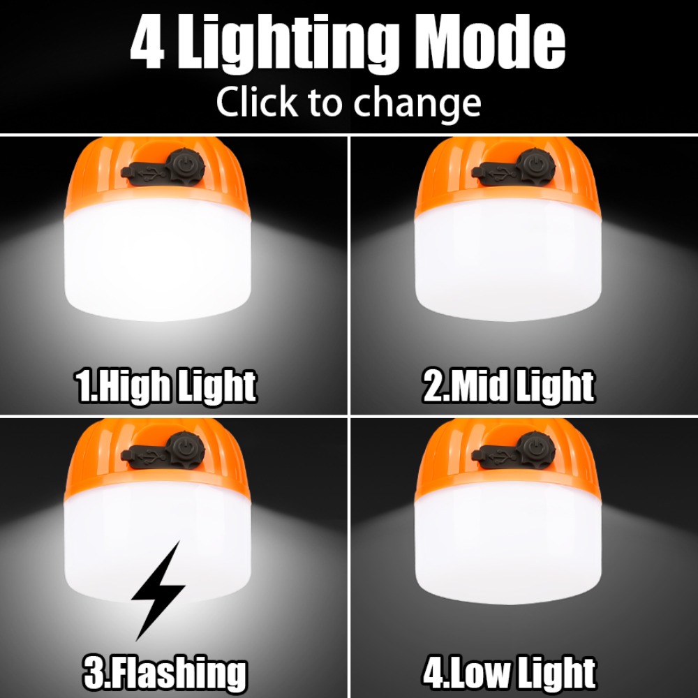 โคมไฟตั้งแคมป์ขนาดเล็กแบบพกพา  - Outdoor Lighting Usb บทวิจารณ์และราคา