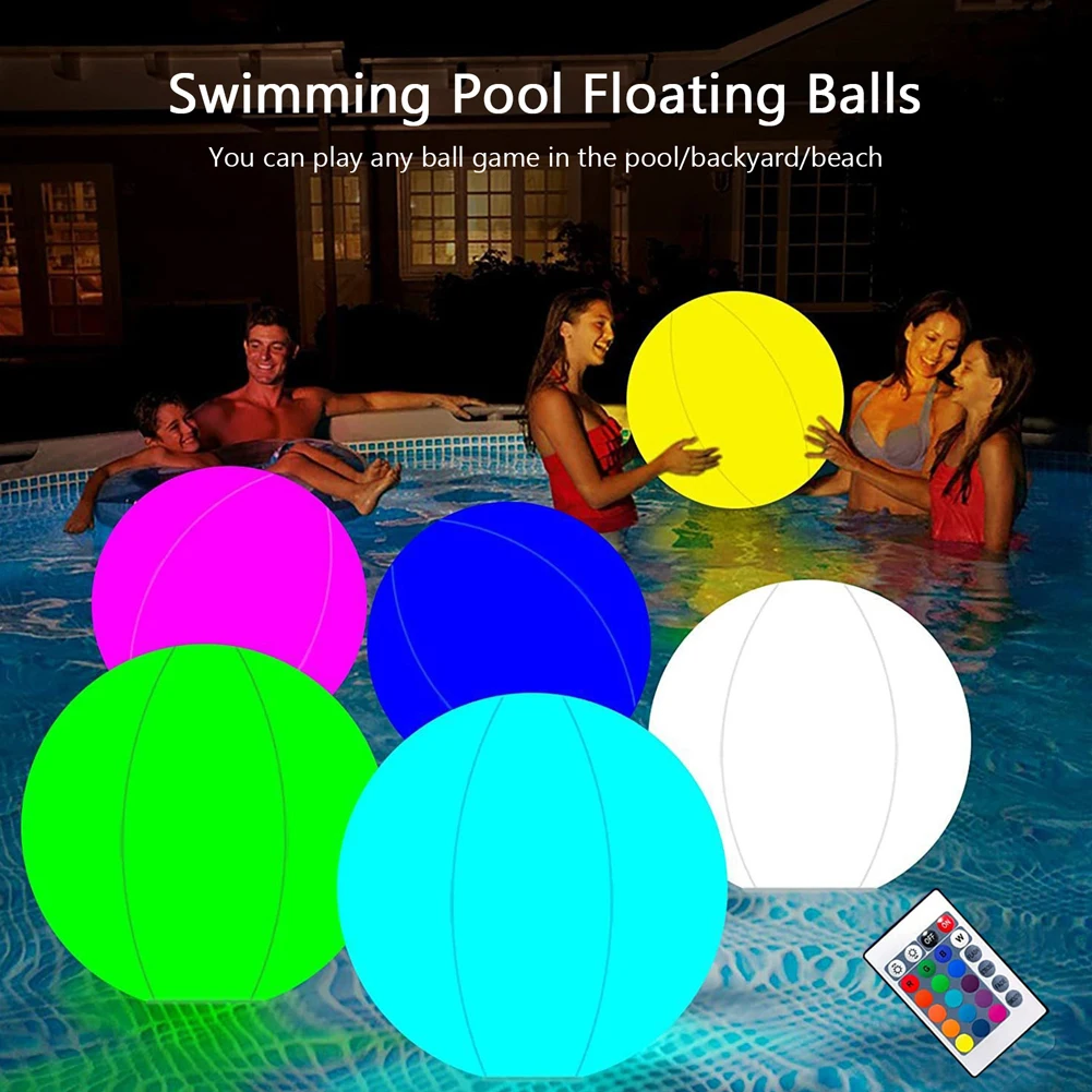 ลูกบอลชายหาดสระน้ำเป่าลม16สี L - Outdoor Lighting Around Pool บทวิจารณ์และราคา