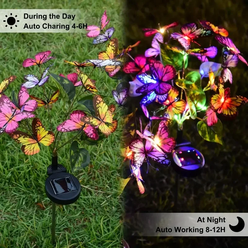 พลังงานแสงอาทิตย์ LED สวนผีเสื - Outdoor Lighting Under Pergola บทวิจารณ์และราคา