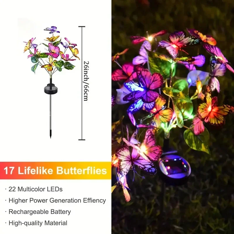 พลังงานแสงอาทิตย์ LED สวนผีเสื - Outdoor Lighting Under Pergola บทวิจารณ์และราคา