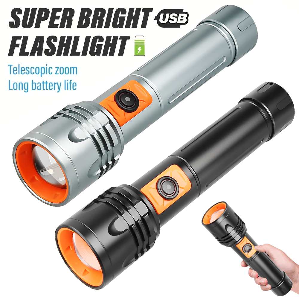 ไฟฉาย LED พลังงานสูงไฟฉายแบบชา - Outdoor Lighting Usb บทวิจารณ์และราคา