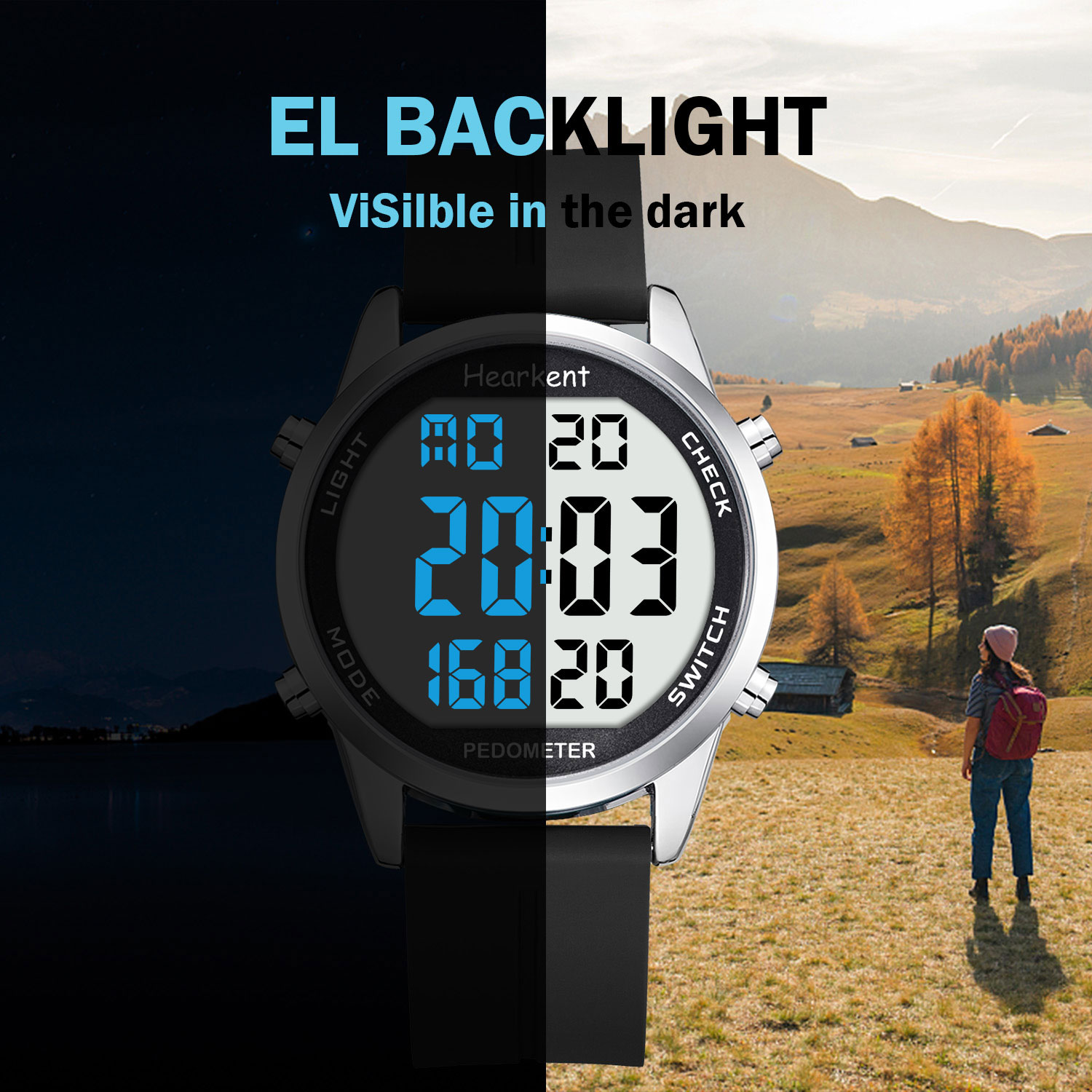 Hearkent Pedometer นาฬิกาผู้ชา - Outdoor Lighting Deck บทวิจารณ์และราคา