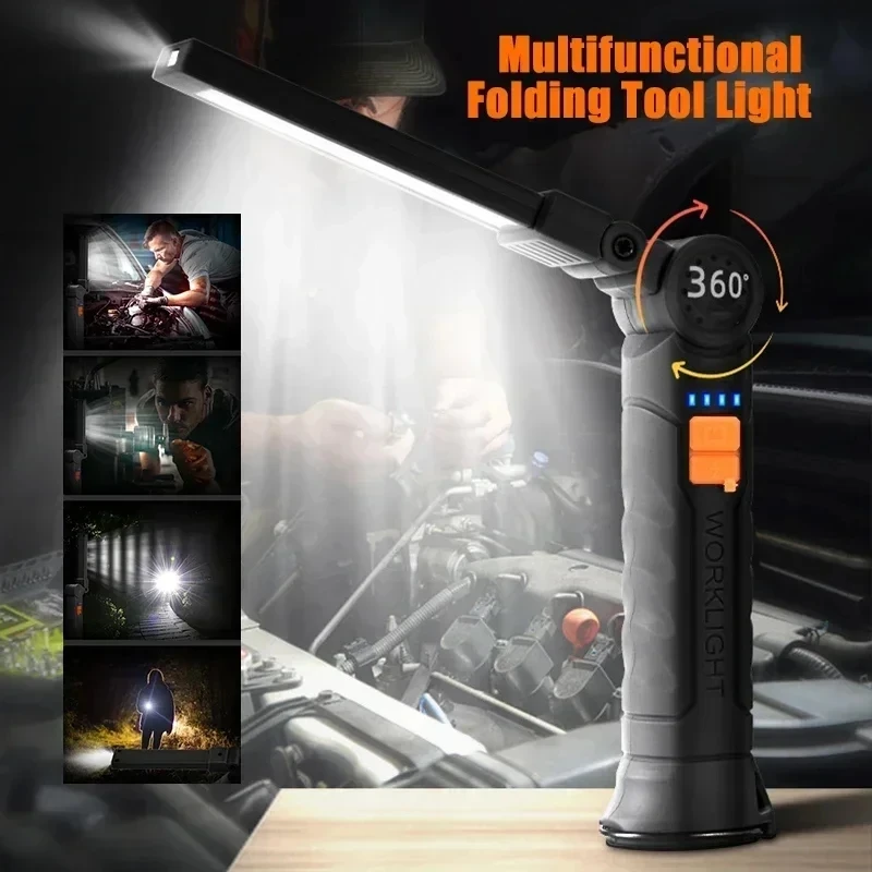 ไฟฉาย LED แบบพกพา COB ชาร์จไฟผ - Outdoor Lighting Usb บทวิจารณ์และราคา