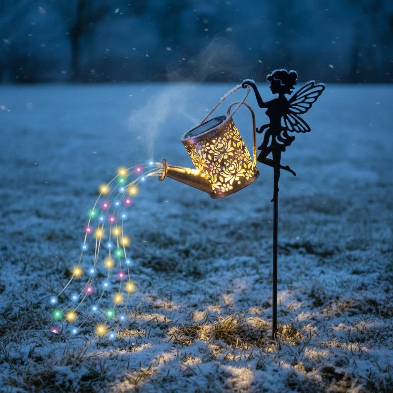 โคมไฟรดน้ำต้นไม้รูปนางฟ้าพลังง - Outdoor Lighting Yard บทวิจารณ์และราคา