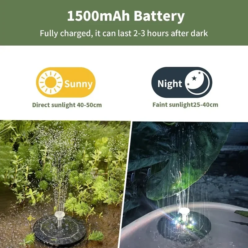 ไฟน้ำพุไฟ LED 7สีไฟน้ำพุพลังงา - Outdoor Lighting Under Pergola บทวิจารณ์และราคา