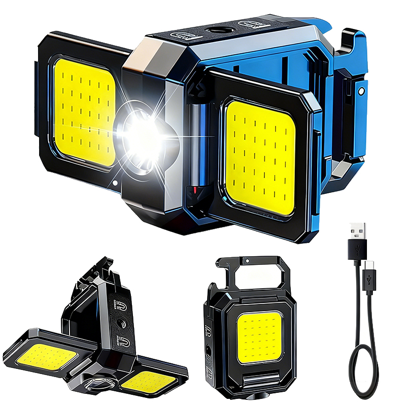 ไฟฉายขนาดเล็กพวงกุญแจไฟ COB ไฟ - Outdoor Lighting Usb บทวิจารณ์และราคา