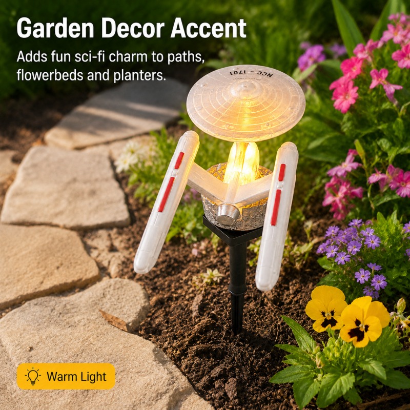 ไฟประดับสวนรูปยานอวกาศ Star Tr - Outdoor Lighting Under Pergola บทวิจารณ์และราคา