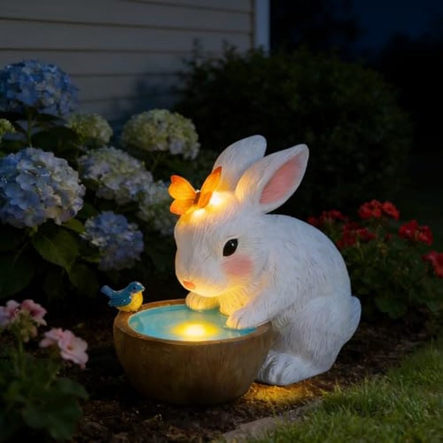 รูปปั้นกระต่ายพลังงานแสงอาทิตย - Outdoor Lighting For Home บทวิจารณ์และราคา