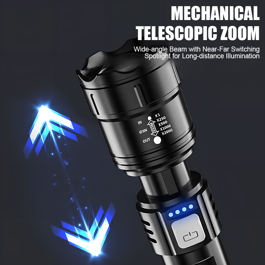 ไฟฉาย LED พลังงานสูง P50 แบบชา - Outdoor Lighting Usb บทวิจารณ์และราคา