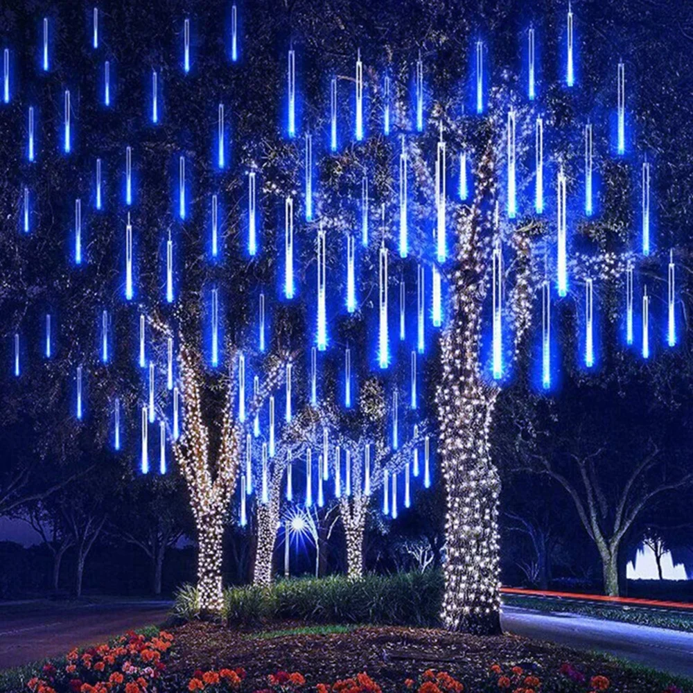 30 ซม./50 ซม.ฝนดาวตกกันน้ํา 8  - Outdoor Lighting Youtube บทวิจารณ์และราคา