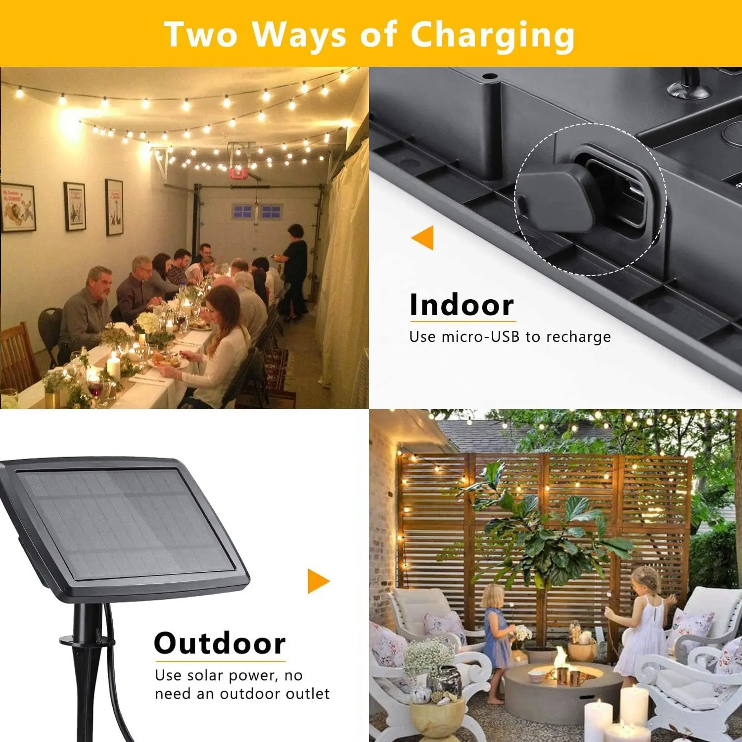 ไฟราว Led พลังงานแสงอาทิตย์100 - Outdoor Lighting Under Pergola บทวิจารณ์และราคา