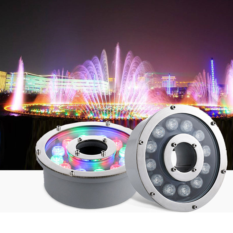 ไฟน้ำพุ LED RGB 12V 24V ไฟใต้น - Outdoor Lighting Around Pool บทวิจารณ์และราคา