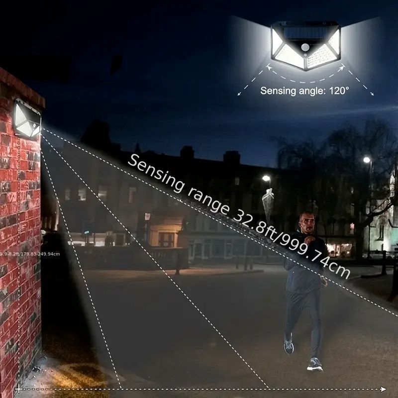 ไฟสวนโซลาร์เซลล์ 100LED สำหรับ - Outdoor Lighting Yard บทวิจารณ์และราคา