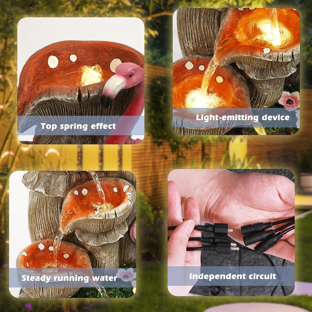 น้ำพุตกแต่ง 5 ชั้น สำหรับใช้ใน - Outdoor Lighting Deck บทวิจารณ์และราคา