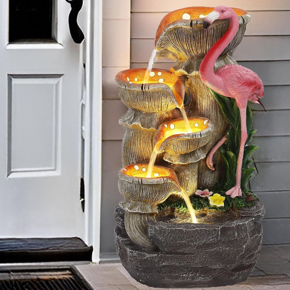 น้ำพุตกแต่ง 5 ชั้น สำหรับใช้ใน - Outdoor Lighting Deck บทวิจารณ์และราคา