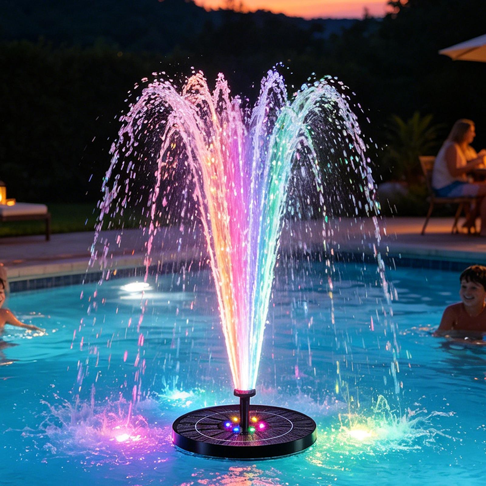 น้ำพุโซลาร์เซลล์ลอยน้ำพร้อมไฟ  - Outdoor Lighting Deck บทวิจารณ์และราคา
