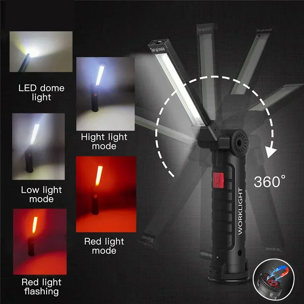 ไฟฉาย LED COB แบบชาร์จไฟได้ผ่า - Outdoor Lighting Usb บทวิจารณ์และราคา