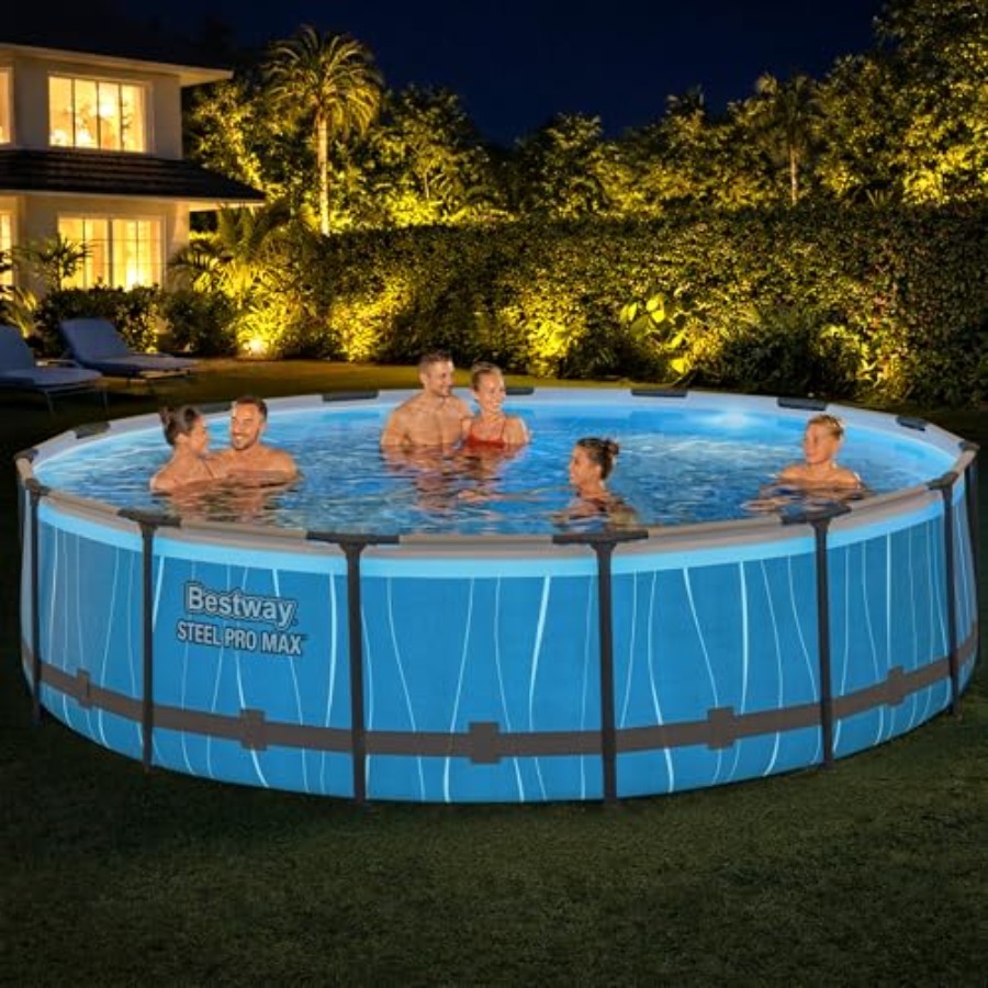 สระว่ายน้ำทรงกลมแบบตั้งพื้น ขน - Outdoor Lighting Around Pool บทวิจารณ์และราคา