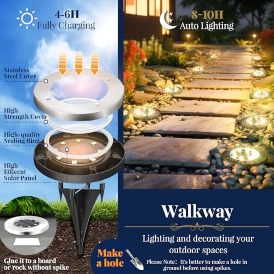 ไฟพื้นพลังงานแสงอาทิตย์ ไฟโซลา - Outdoor Lighting Yard บทวิจารณ์และราคา