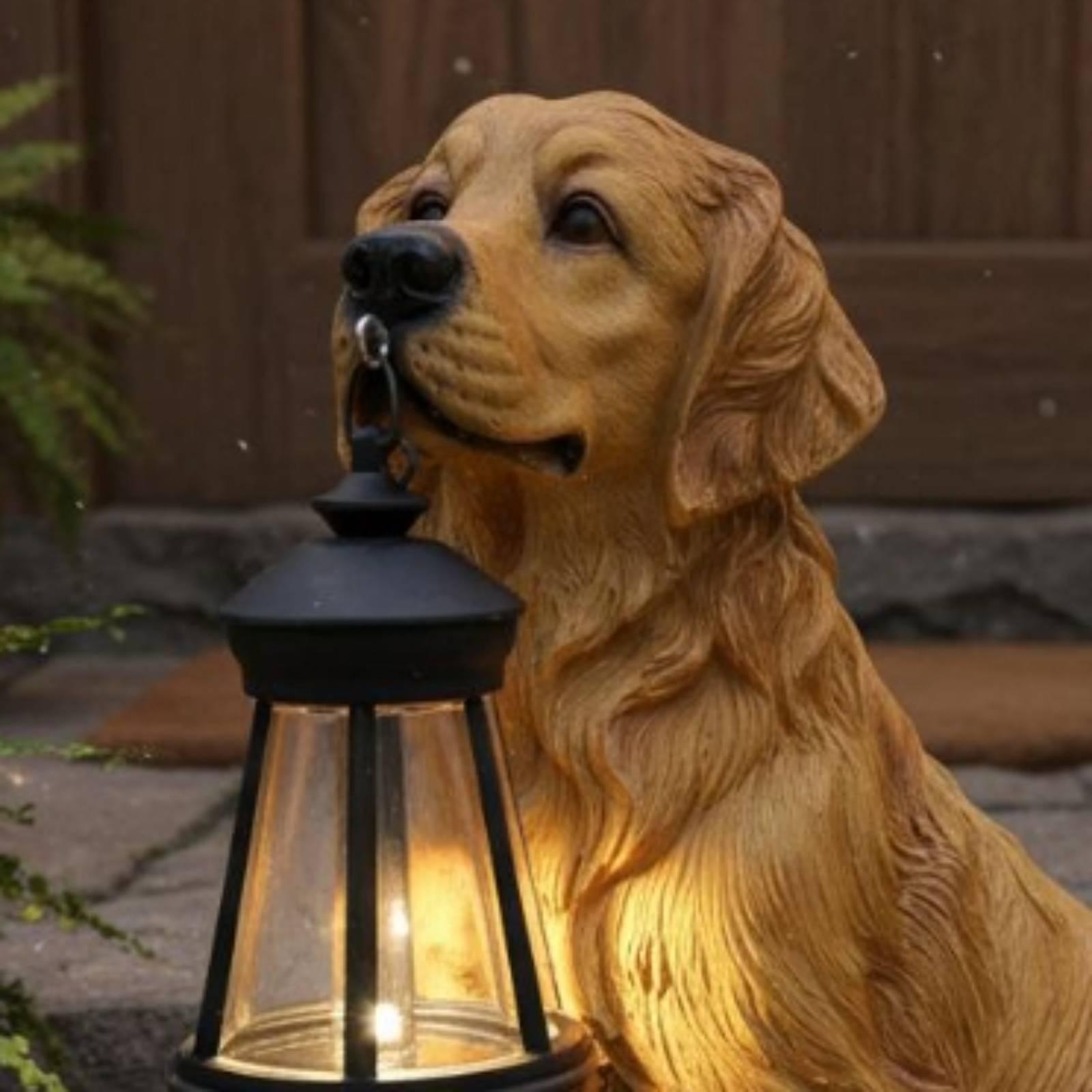 ประติมากรรมสุนัขเรซินตกแต่งสวน - Outdoor Lighting Yard บทวิจารณ์และราคา