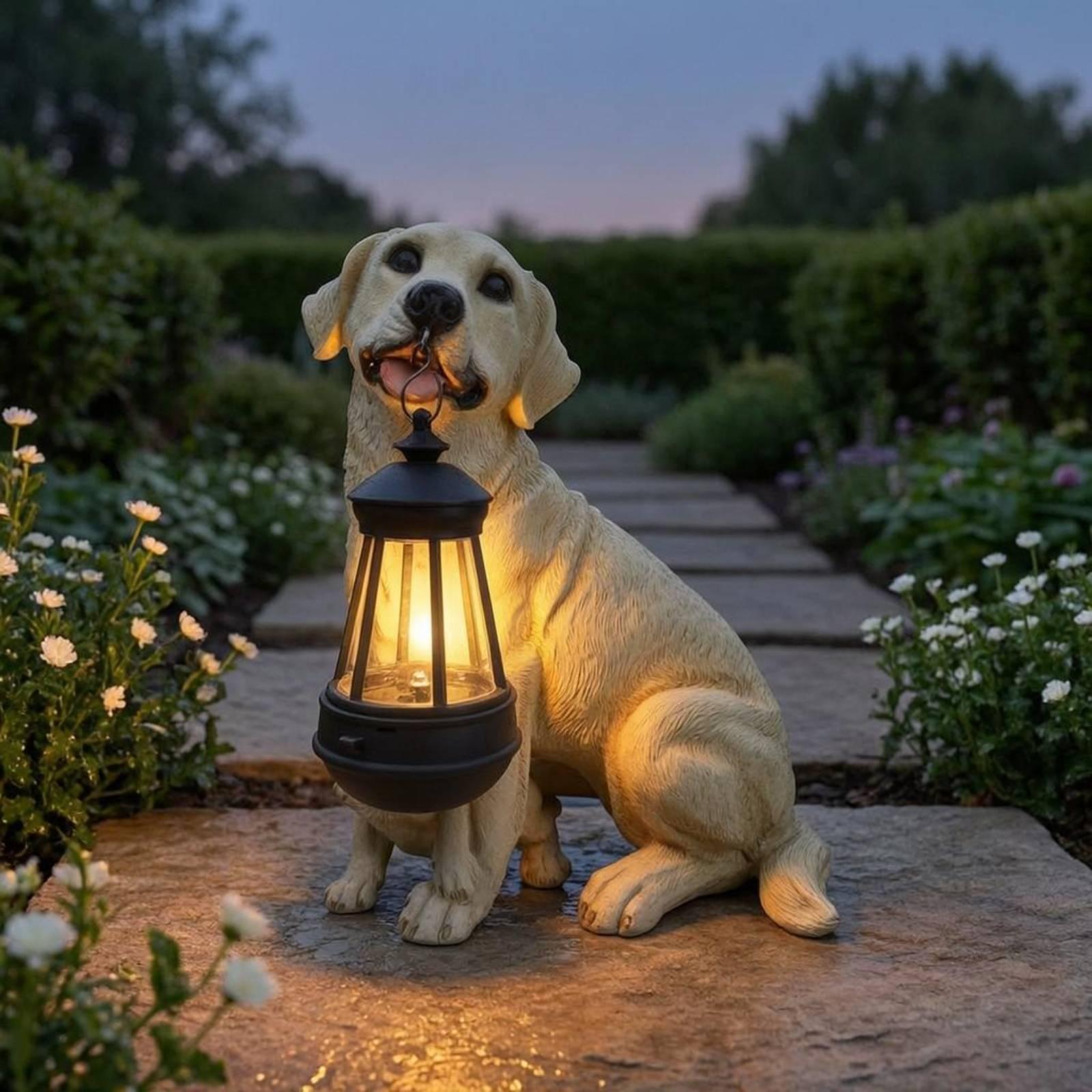 ประติมากรรมสุนัขเรซินตกแต่งสวน - Outdoor Lighting Yard บทวิจารณ์และราคา