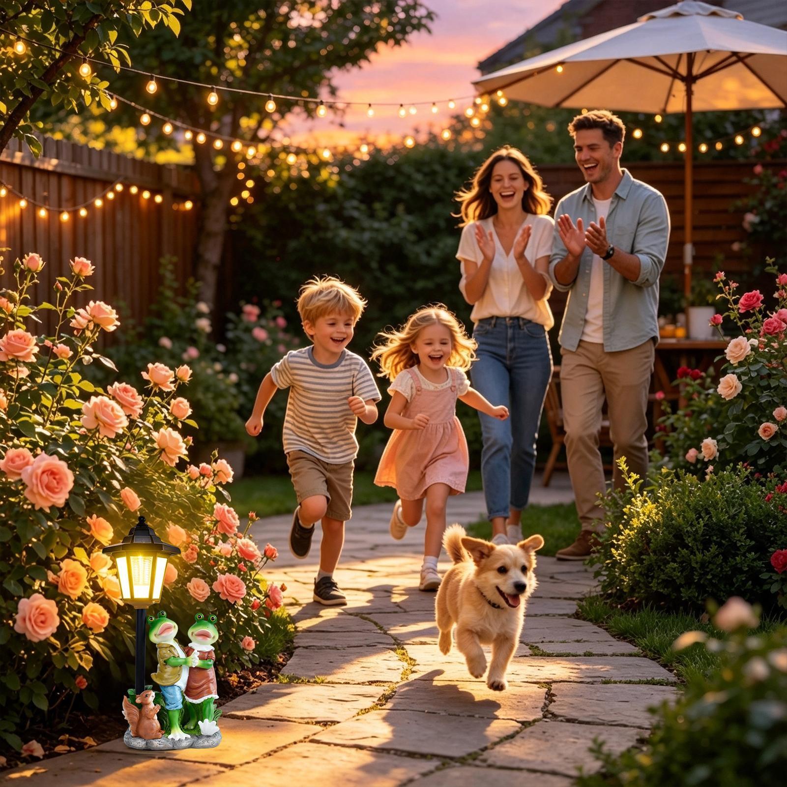 รูปปั้นสวนเรืองแสงเปิด/ปิดอัตโ - Outdoor Lighting Yard บทวิจารณ์และราคา