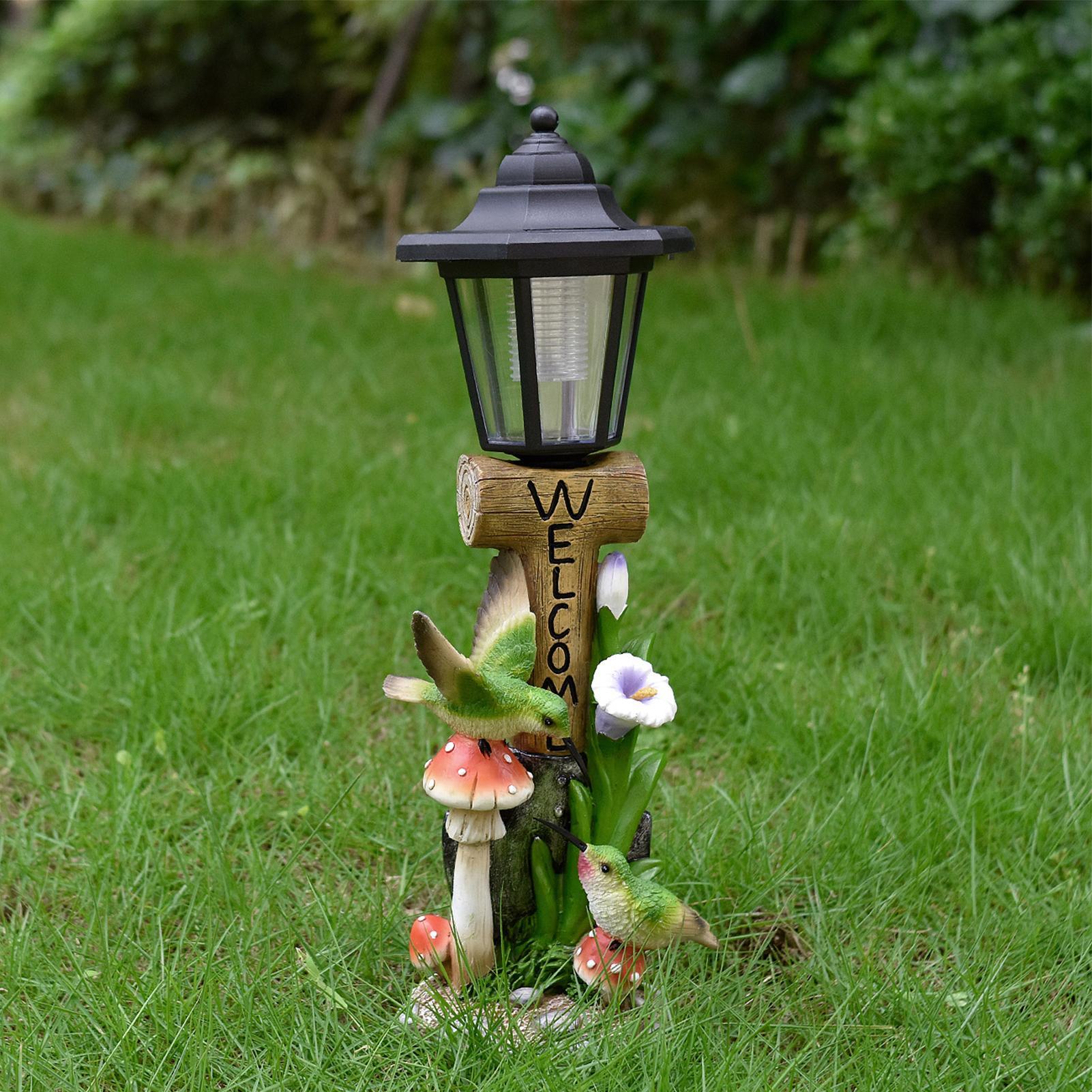 รูปปั้นสวนเรืองแสงเปิด/ปิดอัตโ - Outdoor Lighting Yard บทวิจารณ์และราคา