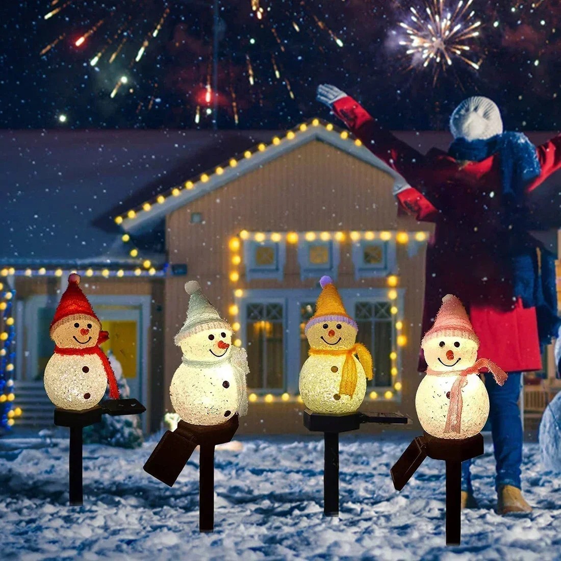 โคมไฟสวนพลังงานแสงอาทิตย์รูปมน - Outdoor Lighting Yard บทวิจารณ์และราคา