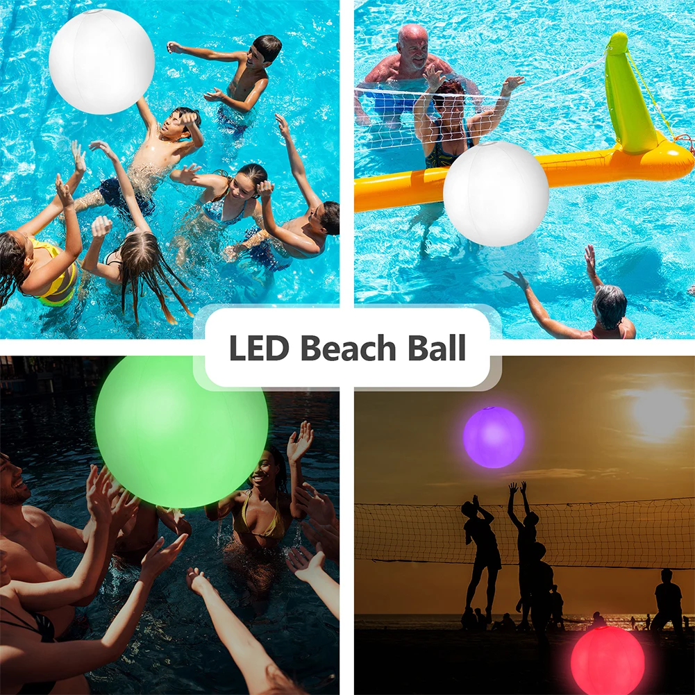 ลูกบอลชายหาดเป่าลม 16 สี พร้อม - Outdoor Lighting Around Pool บทวิจารณ์และราคา