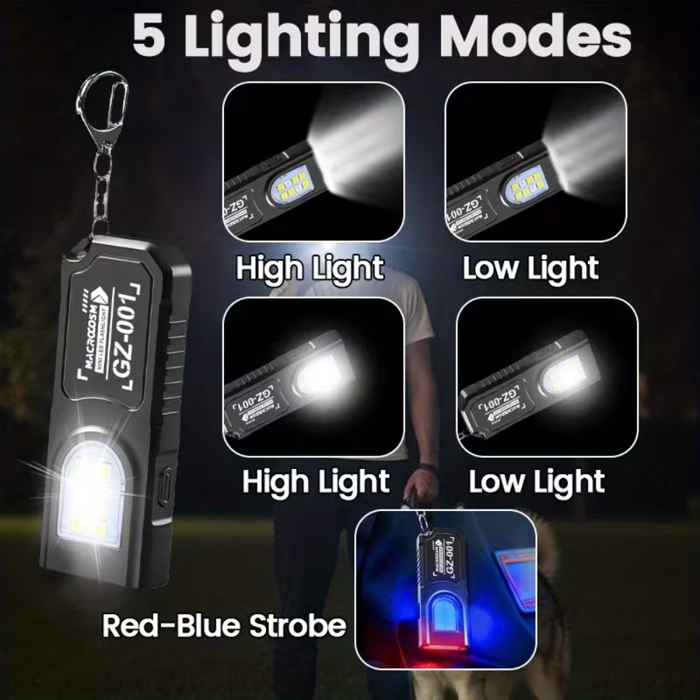 ไฟฉายพวงกุญแจ LED ขนาดเล็กแบบ  - Outdoor Lighting Usb บทวิจารณ์และราคา